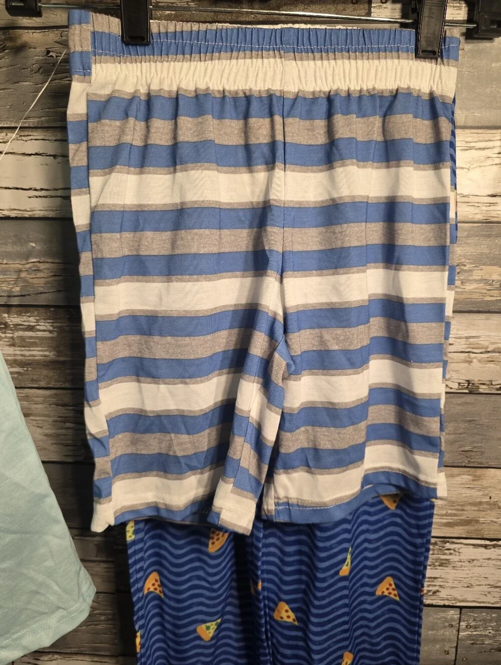 Cat & Jack Blue Shark and Pizza Short Sleeve Pajama Set